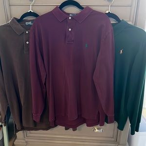 *bundle* mens long sleeve polo
